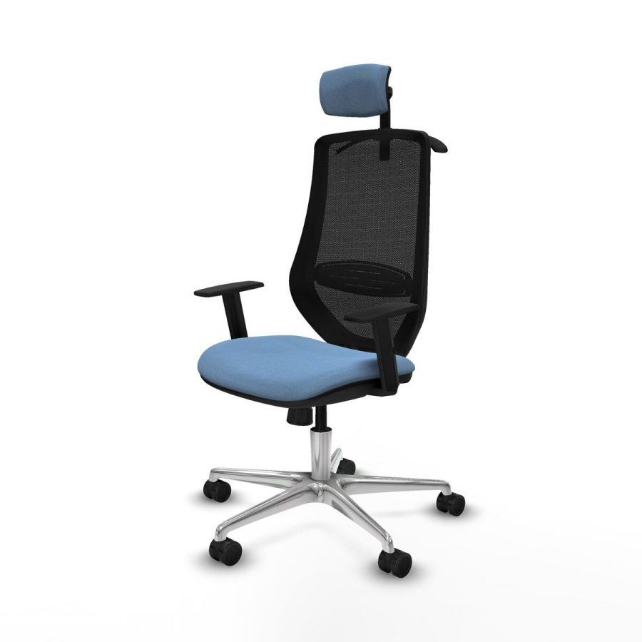 Kontorstol med hovedg�rde Mardos Piqueras y Crespo D086N2H Himmelbl� #2
