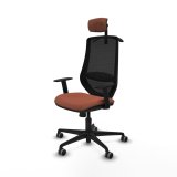 Kontorstol med hovedg�rde Mardos Piqueras y Crespo D036G2H Brun Sort #2