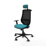 Kontorstol med hovedg�rde Mardos Piqueras y Crespo D036G2H Turkisbl� #3