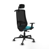 Kontorstol med hovedg�rde Mardos Piqueras y Crespo D036G2H Turkisbl� #7