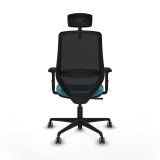 Kontorstol med hovedg�rde Mardos Piqueras y Crespo D036G2H Turkisbl� #5