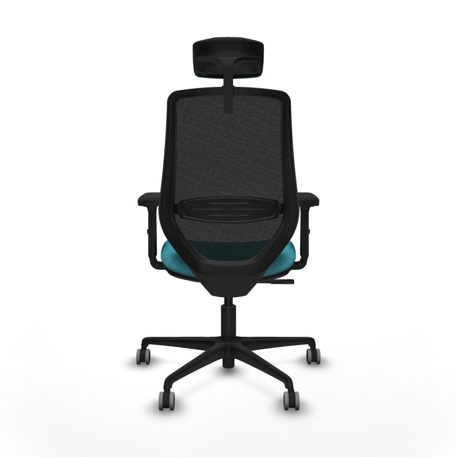 Kontorstol med hovedg�rde Mardos Piqueras y Crespo D036G2W Turkisbl� #5