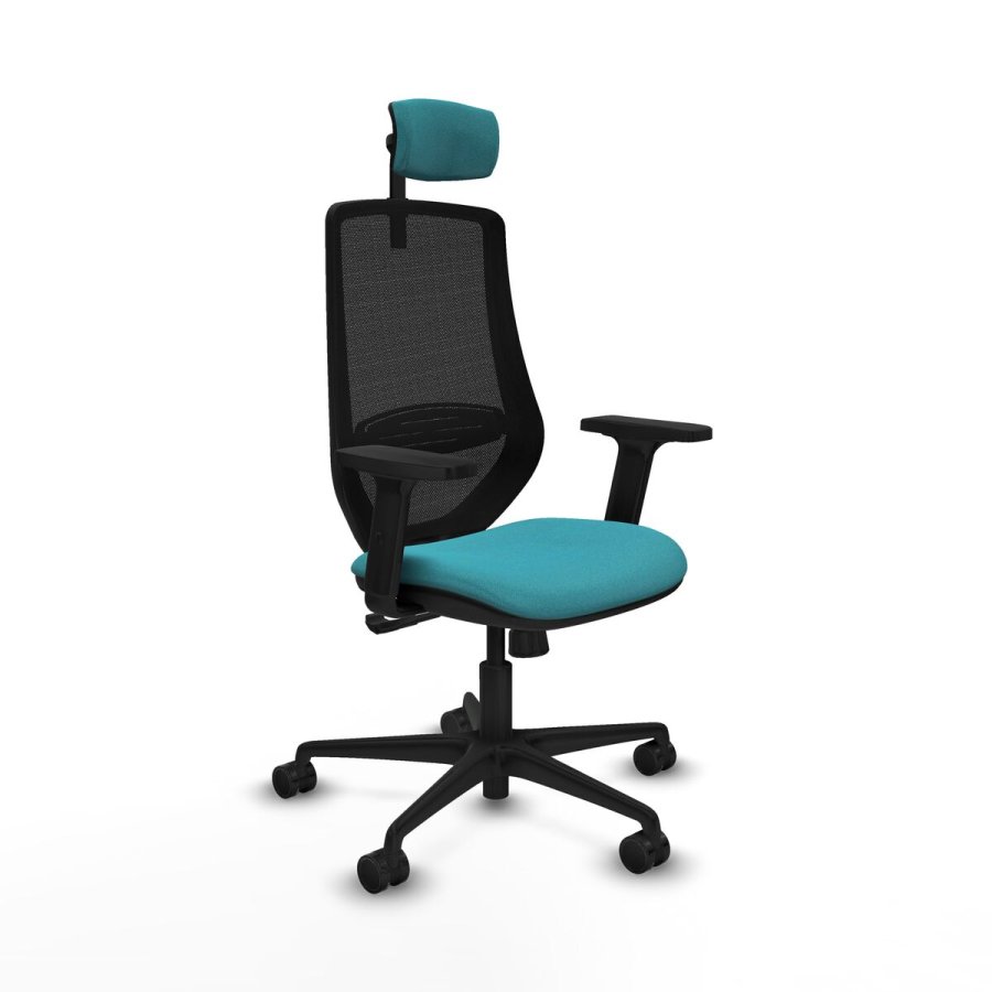 Kontorstol med hovedg�rde Mardos Piqueras y Crespo D036N2W Turkisbl� #1