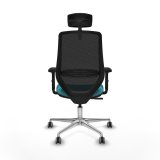 Kontorstol med hovedg�rde Mardos Piqueras y Crespo D086G2W Turkisbl� #5