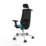 Kontorstol med hovedg�rde Mardos Piqueras y Crespo D086N2H Turkisbl� #4