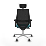 Kontorstol med hovedg�rde Mardos Piqueras y Crespo D086N2W Turkisbl� #5