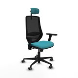 Kontorstol med hovedg�rde Mardos Piqueras y Crespo D036G2W Turkisbl� #1