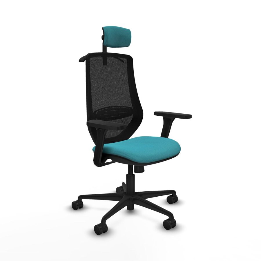 Kontorstol med hovedg�rde Mardos Piqueras y Crespo D036N2H Turkisbl� #1