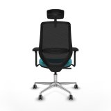 Kontorstol med hovedg�rde Mardos Piqueras y Crespo D086G2H Turkisbl� #5