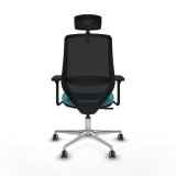 Kontorstol med hovedg�rde Mardos Piqueras y Crespo D086G2W Turkisbl� #5