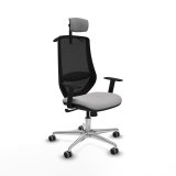 Kontorstol med hovedg�rde Mardos Piqueras y Crespo D086G2H Lysegr� #1