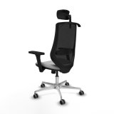 Kontorstol med hovedg�rde Mardos Piqueras y Crespo D086G2H Lysegr� #4