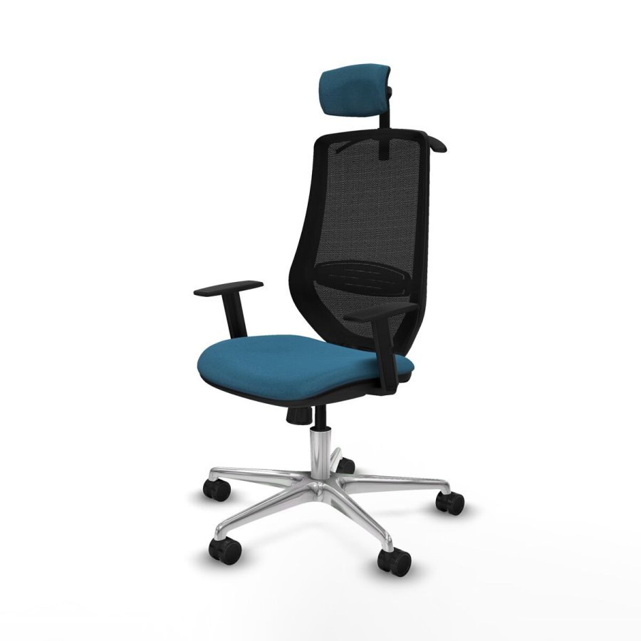 Kontorstol med hovedg�rde Mardos Piqueras y Crespo D086N2H Sort Petroleum gr�n #2