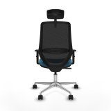 Kontorstol med hovedg�rde Mardos Piqueras y Crespo D086N2H Sort Petroleum gr�n #5