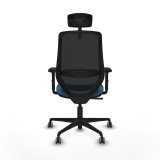 Kontorstol med hovedg�rde Mardos Piqueras y Crespo D036G2H Sort Petroleum gr�n #3