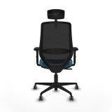 Kontorstol med hovedg�rde Mardos Piqueras y Crespo D036G2W Sort Petroleum gr�n #5