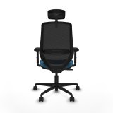 Kontorstol med hovedg�rde Mardos Piqueras y Crespo D036N2W Sort Petroleum gr�n #5