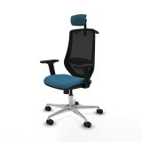 Kontorstol med hovedg�rde Mardos Piqueras y Crespo D086N2H Sort Petroleum gr�n #2