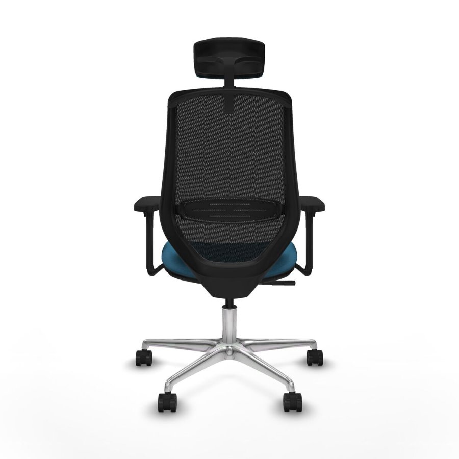 Kontorstol med hovedg�rde Mardos Piqueras y Crespo D086N2H Sort Petroleum gr�n #5