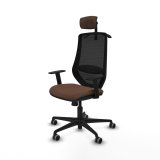 Kontorstol med hovedg�rde Mardos Piqueras y Crespo D036G2H Sort M�rkebrun #2