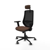 Kontorstol med hovedg�rde Mardos Piqueras y Crespo D036G2W Sort M�rkebrun #2