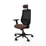 Kontorstol med hovedg�rde Mardos Piqueras y Crespo D036N2W Sort M�rkebrun #2