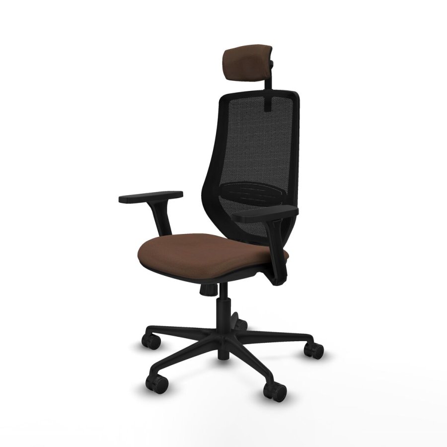 Kontorstol med hovedg�rde Mardos Piqueras y Crespo D036N2W Sort M�rkebrun #2