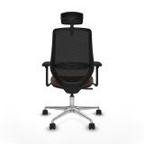 Kontorstol med hovedg�rde Mardos Piqueras y Crespo D086N2H Sort M�rkebrun #5