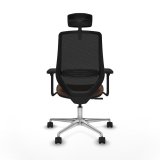 Kontorstol med hovedg�rde Mardos Piqueras y Crespo D086N2W Sort M�rkebrun #5