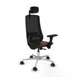 Kontorstol med hovedg�rde Mardos Piqueras y Crespo D086N2W Sort M�rkebrun #6