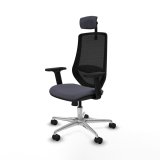 Kontorstol med hovedg�rde Mardos Piqueras y Crespo D086N2W M�rkegr� #2