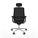 Kontorstol med hovedg�rde Mardos Piqueras y Crespo D086N2W M�rkegr� #5