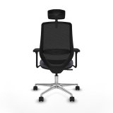 Kontorstol med hovedg�rde Mardos Piqueras y Crespo D086N2W M�rkegr� #5