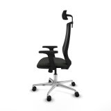 Kontorstol med hovedg�rde Piqueras y Crespo D086N2W Sort #3