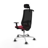 Kontorstol med hovedg�rde Mardos Piqueras y Crespo D086G2H R�dbrun #4