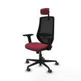 Kontorstol med hovedg�rde Piqueras y Crespo D036G2W R�dbrun #2