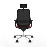 Kontorstol med hovedg�rde Mardos Piqueras y Crespo D086N2H R�dbrun #5