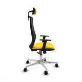 Kontorstol med hovedg�rde Piqueras y Crespo D086N2W Gul #7