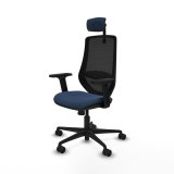 Kontorstol med hovedg�rde Piqueras y Crespo D036N2W Marinebl� #2