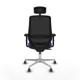 Kontorstol med hovedg�rde Piqueras y Crespo D086G2W Marinebl� #5