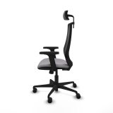 Kontorstol med hovedg�rde Piqueras y Crespo D036N2W Gr� #3