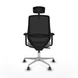 Kontorstol med hovedg�rde Piqueras y Crespo D086G2W Gr� #5