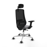 Kontorstol med hovedg�rde Piqueras y Crespo D086G2W Gr� #6