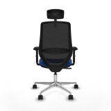 Kontorstol med hovedg�rde Piqueras y Crespo D086N2W Bl� #5