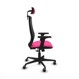 Kontorstol med hovedg�rde Piqueras y Crespo D036G2W Pink #7