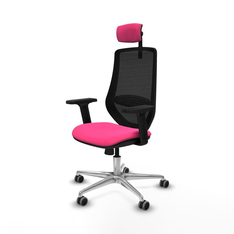 Kontorstol med hovedg�rde Piqueras y Crespo D086G2W Pink #2