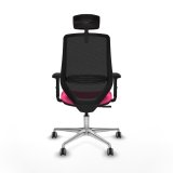 Kontorstol med hovedg�rde Piqueras y Crespo D086G2W Pink #5