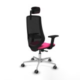 Kontorstol med hovedg�rde Piqueras y Crespo D086G2W Pink #6