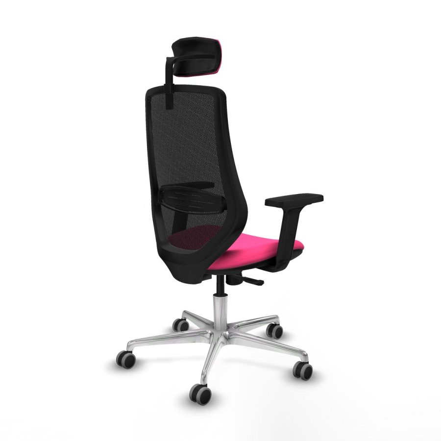 Kontorstol med hovedg�rde Piqueras y Crespo D086G2W Pink #6