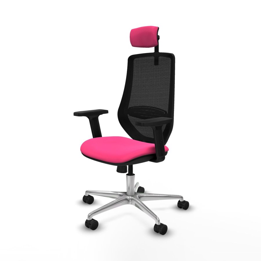 Kontorstol med hovedg�rde Piqueras y Crespo D086N2W Pink #2